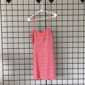 Free people red print mini dress